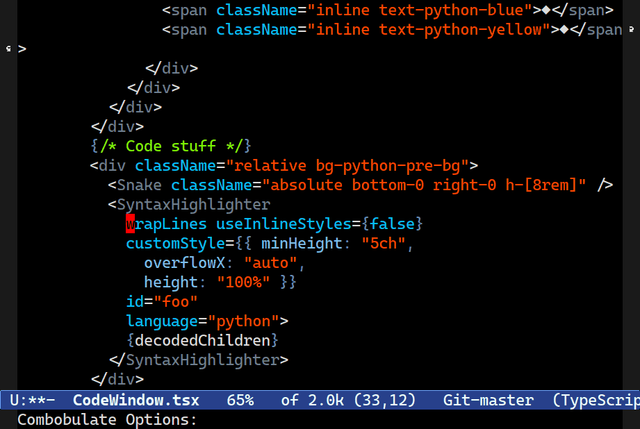 Combobulate: place cursors on every matching node