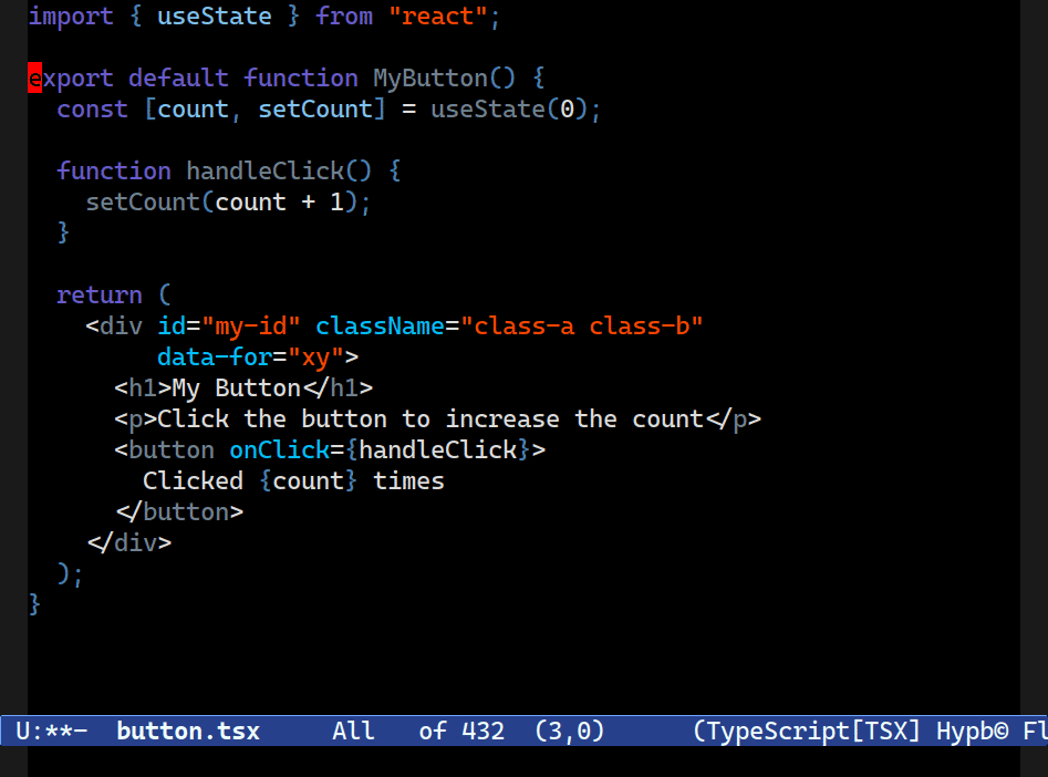 Combobulate: navigate between sibling nodes in JSX